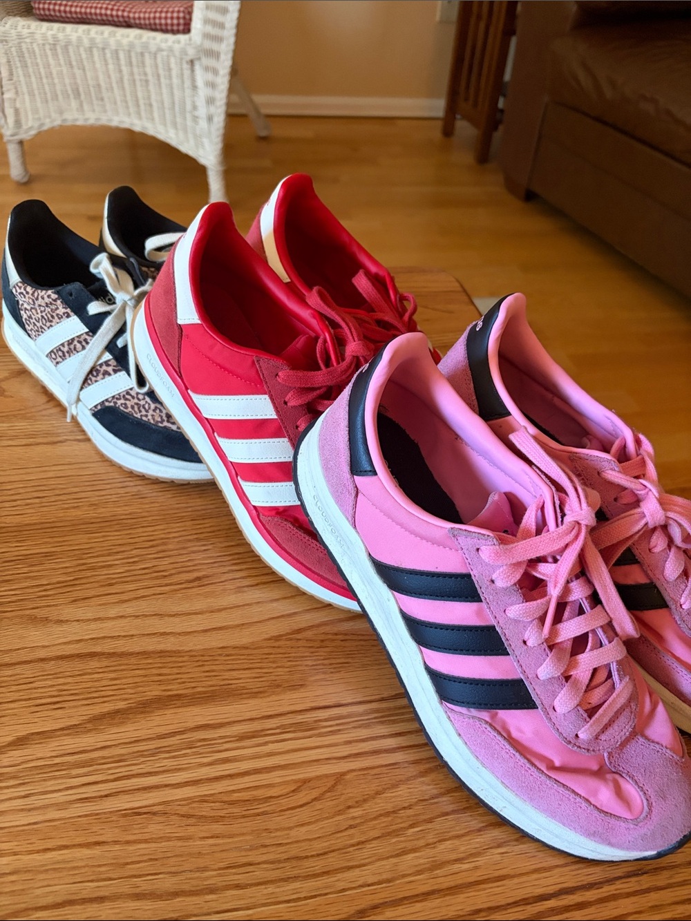 3 Pair adidas Women's Retro Running Sneakers